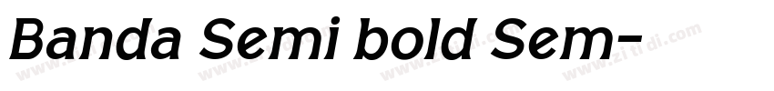 Banda Semi bold Sem字体转换